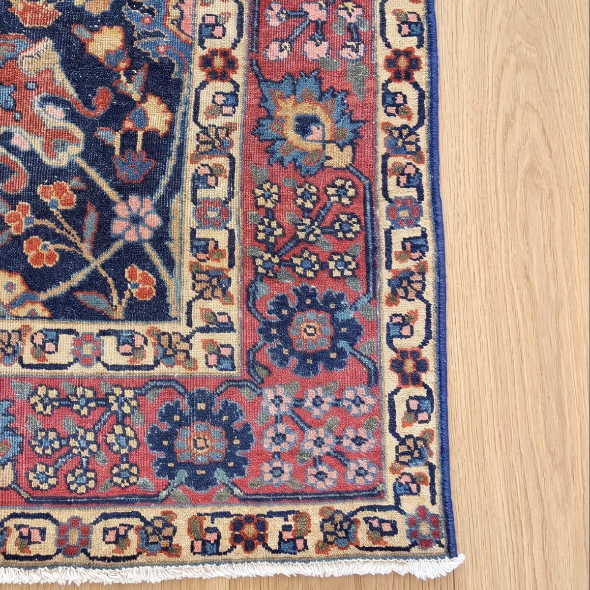 Tabriz Hand-knotted Wool Antique Rug