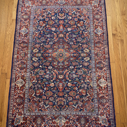 Kashan Hand-knotted Wool Antique Rug