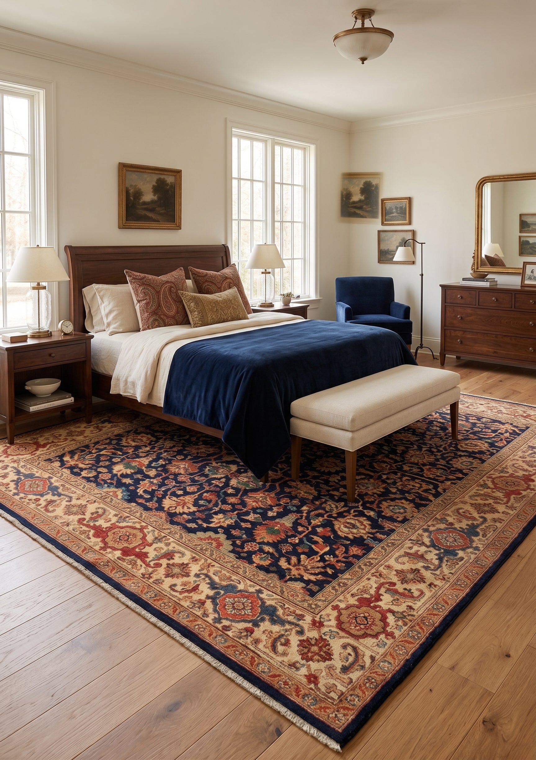 Serapi 102 New Zealand Wool Fine Hand-knotted Oriental Rug – view 13