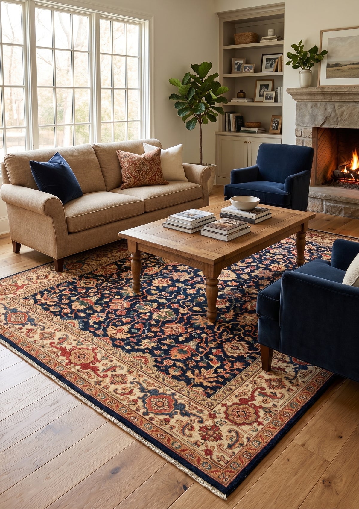 Serapi 102 New Zealand Wool Fine Hand-knotted Oriental Rug – view 14