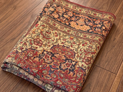 Genuine Antique Vintage Isfahan Red Navy