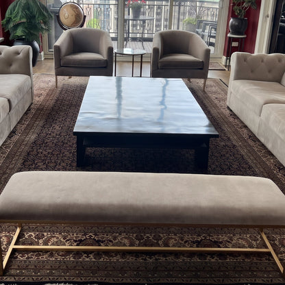 Herati Hand-knotted Fine Wool Rug Black/Cream