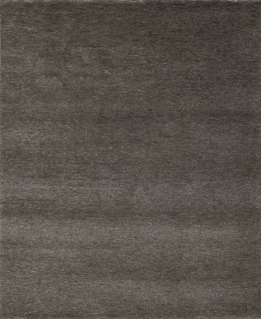 Heaven Solid Grey Handmade Undyed Rug