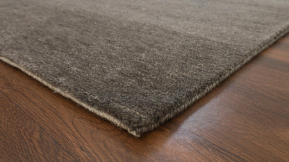 Heaven Solid Grey Handmade Undyed Rug