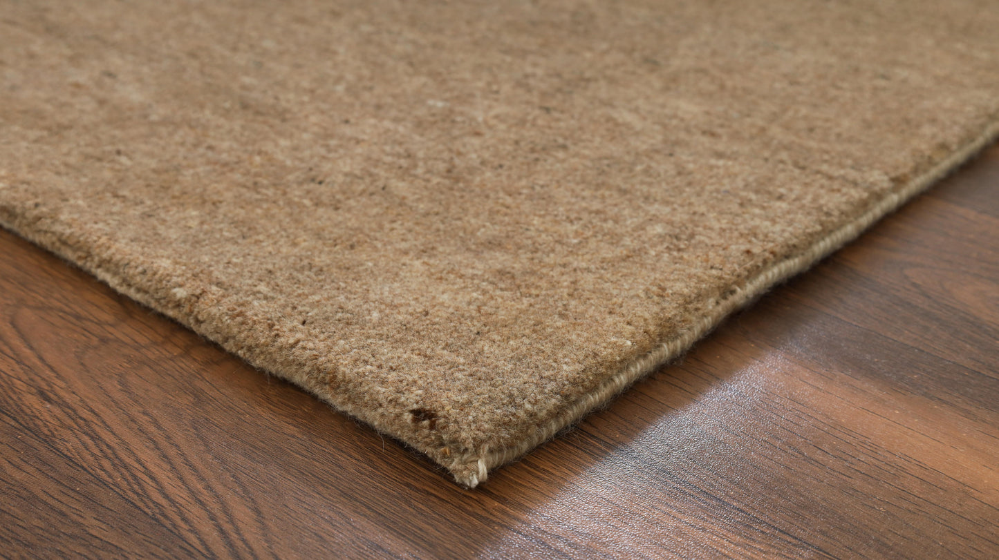 Heaven Solid Sand Handmade Undyed Rug