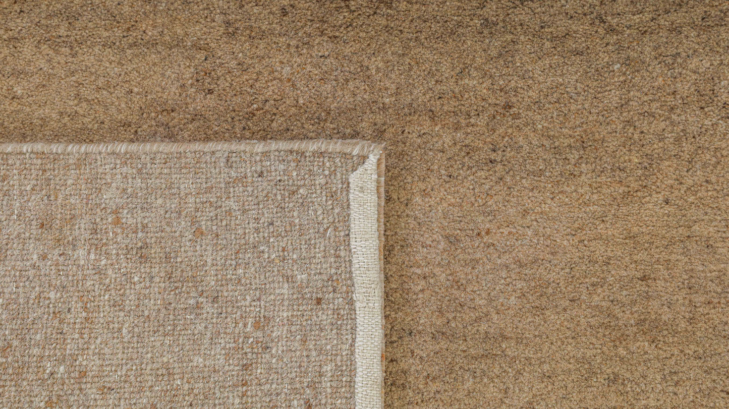 Heaven Solid Sand Handmade Undyed Rug