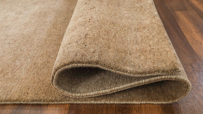 Heaven Solid Sand Handmade Undyed Rug