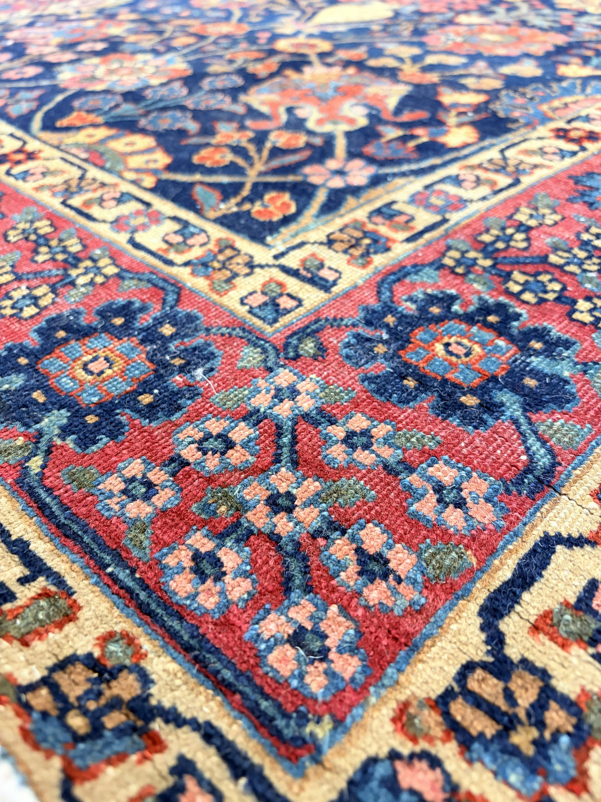 Tabriz Hand-knotted Wool Antique Rug