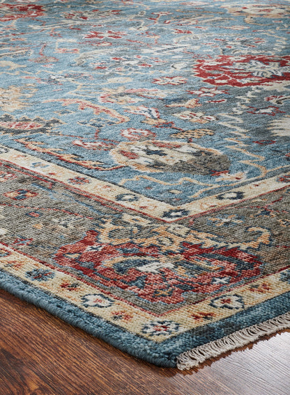 Kensington KN193 Vintage Indigo Hand Knotted Wool Rug