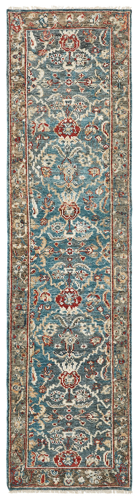 Kensington KN193 Vintage Indigo Hand Knotted Wool Rug – view 6