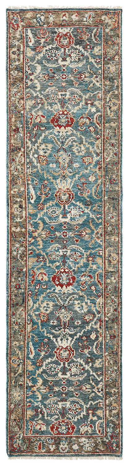 Kensington KN193 Vintage Indigo Hand Knotted Wool Rug