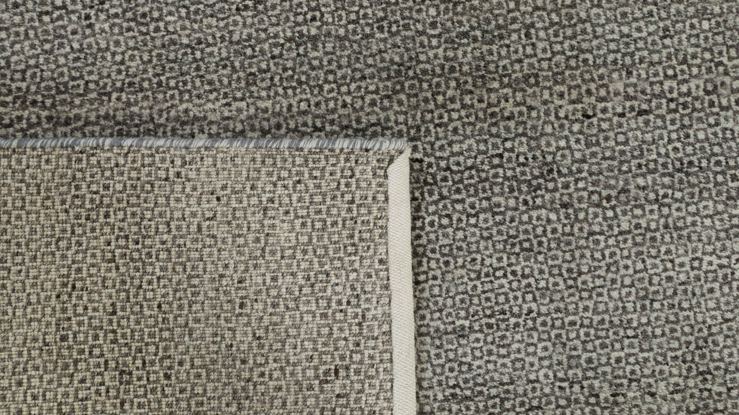 Natura Vertex Grey Handmade Undyed Rug