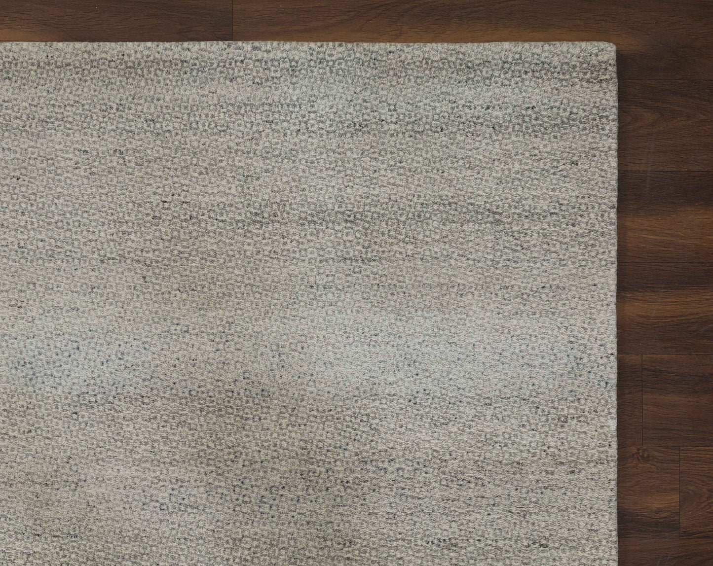 Natura Vertex Light Grey Handmade Undyed Rug