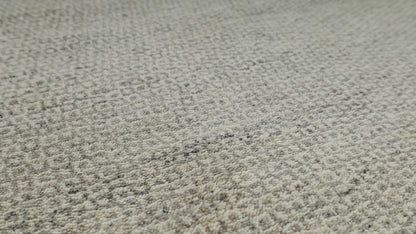 Natura Vertex Light Grey Handmade Undyed Rug