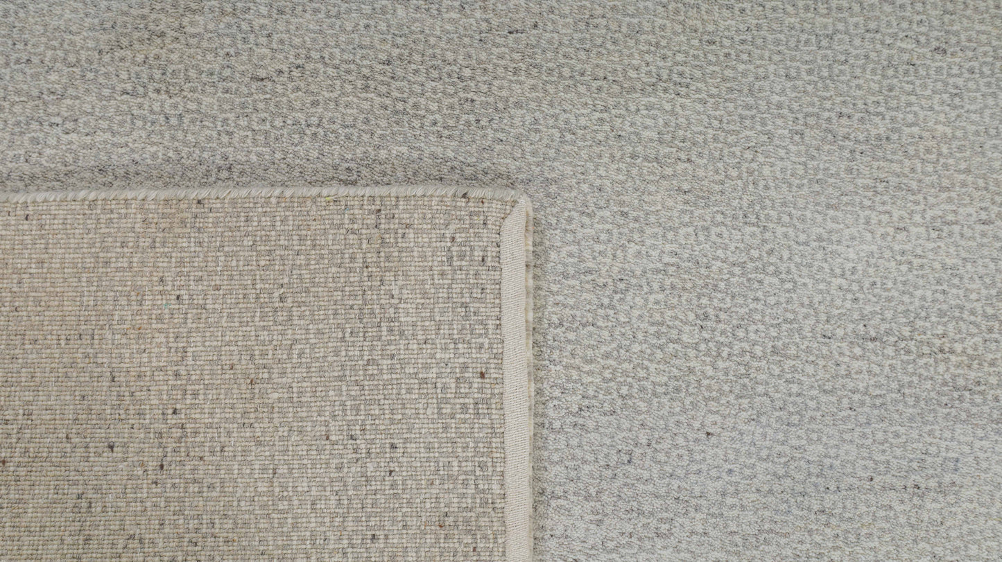 Natura Vertex Light Grey Handmade Undyed Rug