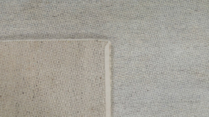 Natura Vertex Light Grey Handmade Undyed Rug