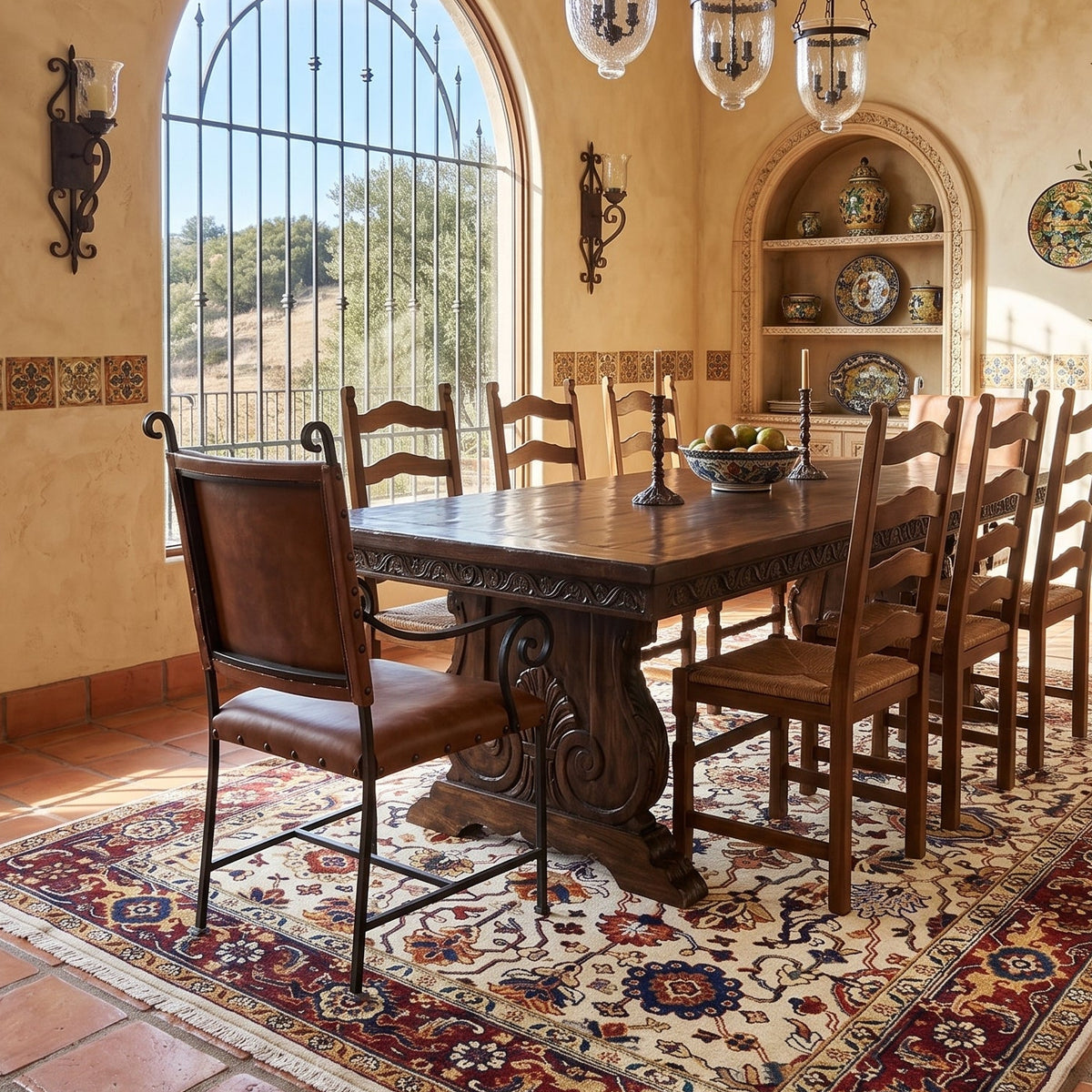 Designer rug installation by Cassim Rug Gallery