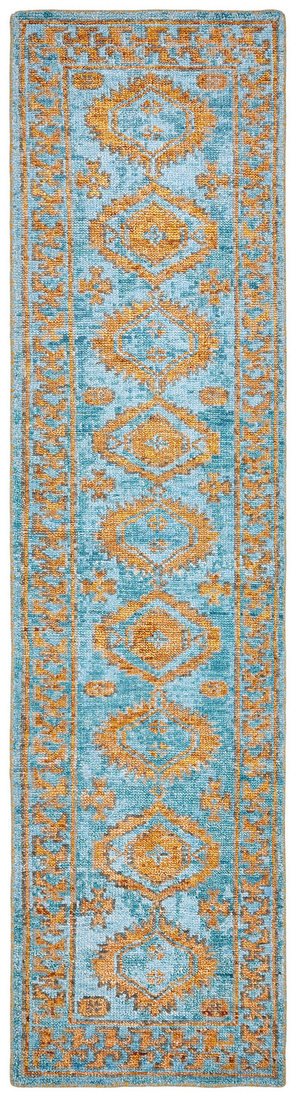 Talora TL669 Turquoise-Tangerine Hand Knotted Wool Rug – view 8