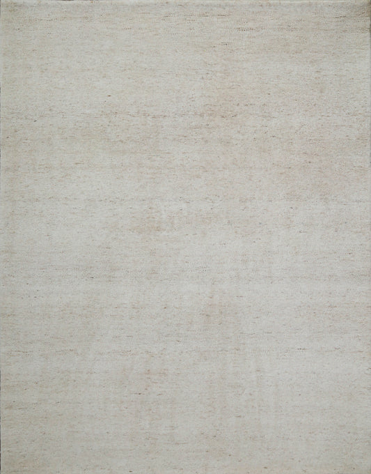 Terra Solid Ivory Handmade Undyed Rug