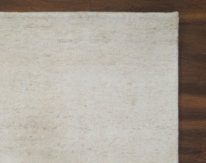 Terra Solid Ivory Handmade Undyed Rug