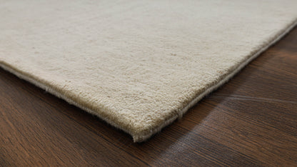 Terra Solid Ivory Handmade Undyed Rug