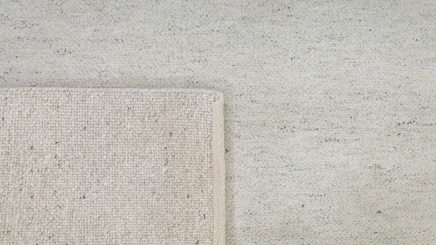 Terra Solid Light Grey Handmade Undyed Rug