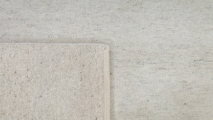 Terra Solid Light Grey Handmade Undyed Rug